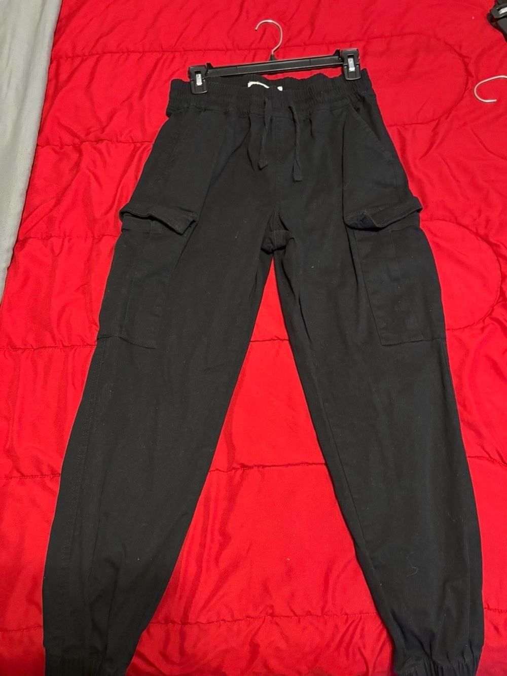 Black Cargo Jogger Pants - Comfortable Everyday Style